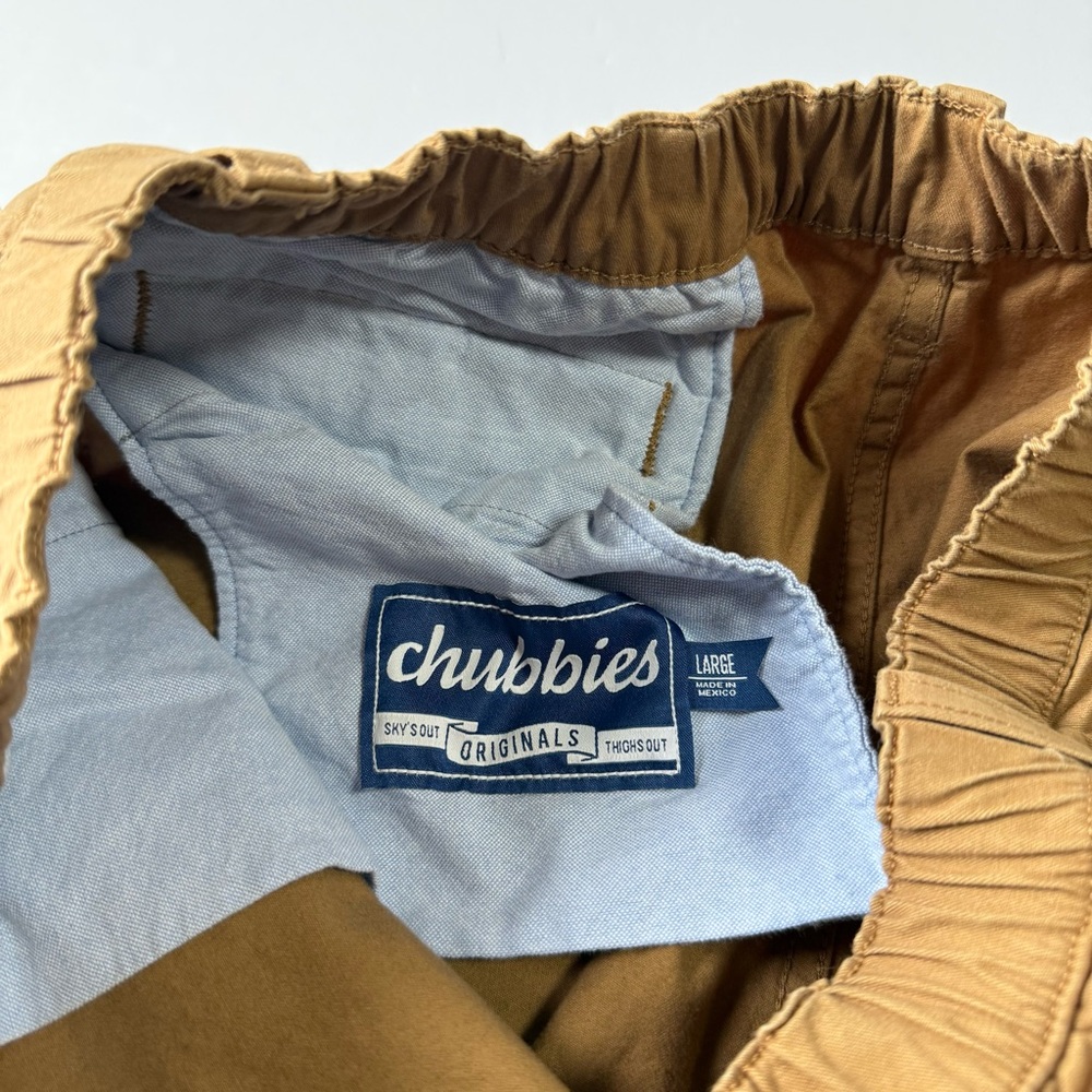 Chubbies The Staples Original Stretch Short Dark Khaki Large 7” inseam - Picture 2 of 8